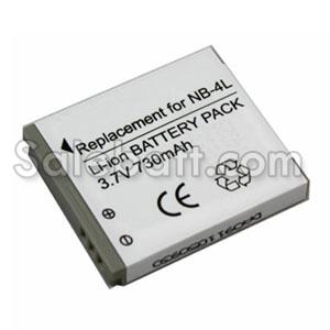 3.7V, 730mAh Canon DIGITAL IXUS 80 IS replacement battery